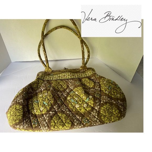 VERA BRADLEY Satchel/Tote/Shoulder Purse Pattern: SITTIN' IN A TREE 
Kiss Lock - Picture 10 of 10